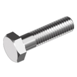 DIN931 Болт М8х120 8.8 цб ЧР (ISO 4014, ГОСТ 7798/7805)