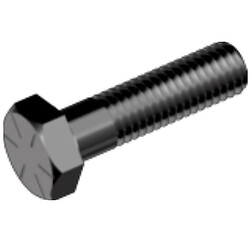 Болт 1"-8x4" (102 мм) UNC Gr8(10.9) без покриття (~din 931)ASME B 18.2.1 HHCB/HCS
