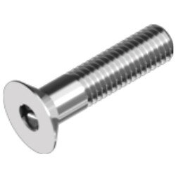 ISO10642 Гвинт М3х16 потайна головка, 10.9 цинк білий, INB