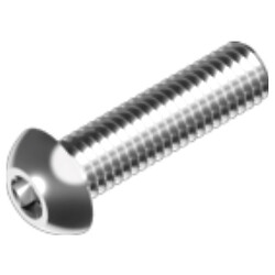 ISO7380-1 Винт М5х16 пкр/гл A2 INB