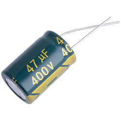 Конденсатор електролітичний вивідний 47uF 400V WL 16x25mm 105°C (WL2G476M16025CB-Samwha)
