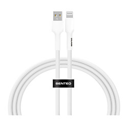 USB кабель SENTEO SL-03 Apple iPhone SE 2022 / iPhone 14 Pro Max / iPhone 14 Plus / iPhone 14 Pro / iPhone 14 / iPhone 13 Pro / iPhone 13 Mini / iPhone 13 / iPhone 13 Pro Max / iPhone 12 Mini / iPhone 12 Pro Max / iPhone 12 Pro, Lightning, 2.0 м., Белый