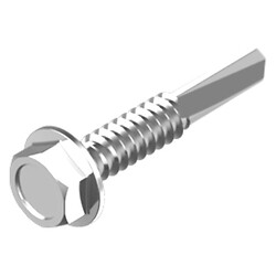 TEX-HL Винт 5,5х25, цинк белый, t-max=10 мм, длинное сверло