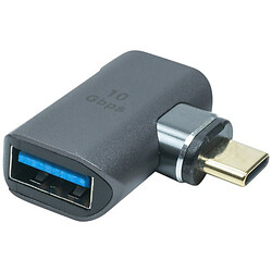 Адаптер PowerPlant, USB, Type-C, Чорний