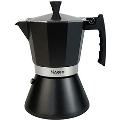 Гейзерная кофеварка Magio MG-1006, Черный