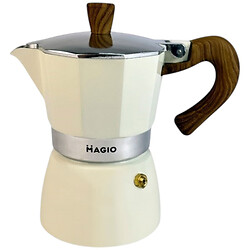 Гейзерная кофеварка Magio MG-1007, Бежевый