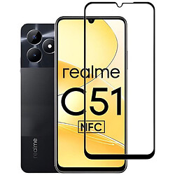 Захисне скло OPPO Narzo N53 / Realme C51 / Realme C53, BeCover, Чорний