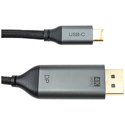 Кабель Cabletime, DisplayPort, Type-C, 1.8 м., Чорний