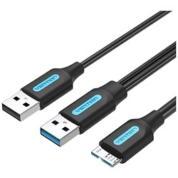 Кабель для принтера Vention CQPBD, USB-AM, USB-BM, 0.5 м., Черный