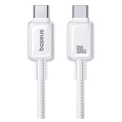 USB кабель Baseus P10383100211-00 Crystal, Type-C, 2.0 м., Белый