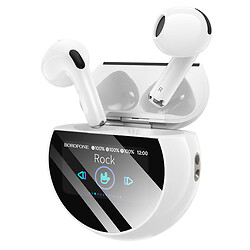 Bluetooth-гарнитура Borofone BW87 Mist, Стерео, Белый