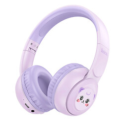 Bluetooth-гарнитура Hoco W60 Rhyme Childrens, Стерео, Сиреневый