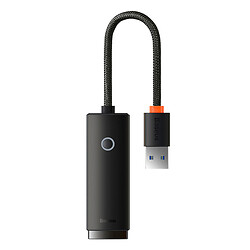 Адаптер Baseus WKQX000101 Lite, RJ45, USB, Чорний