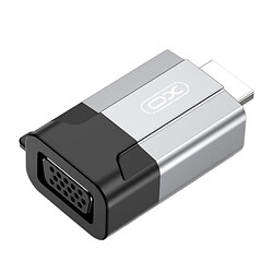 Адаптер XO GB014, HDMI, VGA, Серый