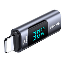 Адаптер Usams US-SJ681 AU18 Apple iPhone SE 2022 / iPhone 14 Pro Max / iPhone 14 Plus / iPhone 14 Pro / iPhone 14 / iPhone 13 Pro / iPhone 13 Mini / iPhone 13 / iPhone 13 Pro Max / iPhone 12 Mini / iPhone 12 Pro Max, Type-C, Lightning, Серый