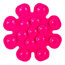 Тримач-присоска Double Side Silicone Flower, Малиновий