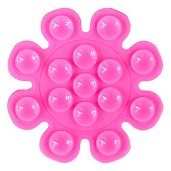 Держатель-присоска Double Side Silicone Flower, Розовый