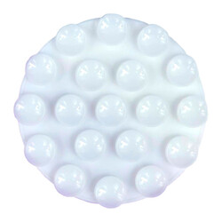 Утримувач-присоска Double Side Silicone Round, Білий
