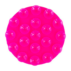 Тримач-присоска Double Side Silicone Round, Малиновий