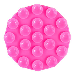 Держатель-присоска Double Side Silicone Round, Розовый