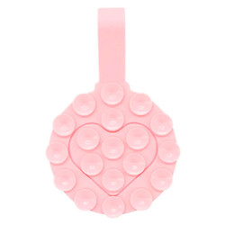 Держатель-присоска Double Side Silicone with a Strap, Розовый