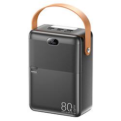Портативна батарея (Power Bank) Remax RPP-118 Piloteer, 80000 mAh, Чорний