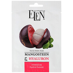 Маска для лица тканевая "ELEN cosmetics. Мангостин", Гиалуроновая кислота, 25 мл
