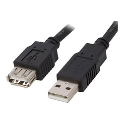 USB кабель CAB-USB2AAF/3-BK, USB, Чорний