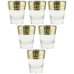 Набір стопок скляних Золотий візерунок 45 мл