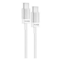 USB кабель FLYCDI FLK005, Type-C, 1.0 м., Белый