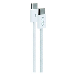 USB кабель FLYCDI FLK006, Type-C, 1.0 м., Белый