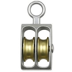 Блок двохшків. 1/2" нікельований