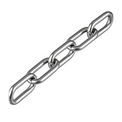 DIN763 Ланцюг 2 мм. довголанковий, цинк білий WLL-25kg