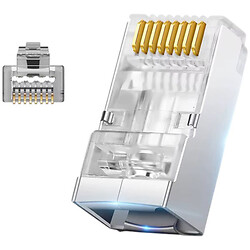 Коннектор сквозной RJ45 Cat6 экран