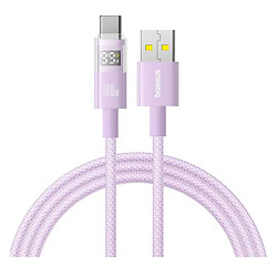 USB кабель Baseus P10382701511-00 Display 2, Type-C, 1.0 м., Фиолетовый