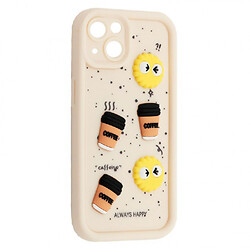 Чехол (накладка) Apple iPhone 13, HAPPY Cookie, Белый