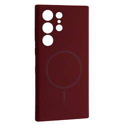 Чехол (накладка) Samsung S918 Galaxy S23 Ultra, Air Beats, MagSafe, Plum, Бордовый