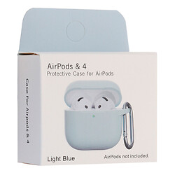 Чехол (накладка) Apple AirPods 4, Silicone Classic Case, Light Blue, Голубой