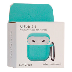 Чехол (накладка) Apple AirPods 4, Silicone Classic Case, Mint Green, Зеленый