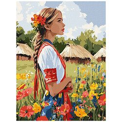 Картина за номерами "Гарна українка", 30х40 см, Ідейка