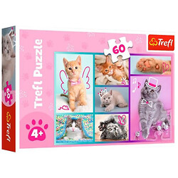 Пазли "Милі котики", 60 ел, Trefl