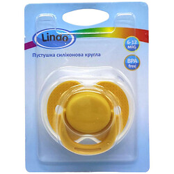 Пустушка силіконова, кругла, Lindo