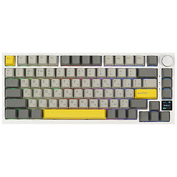 Клавіатура Epomaker AK820 Pro 75% Flying Fish Switch Hot-Swap, Білий