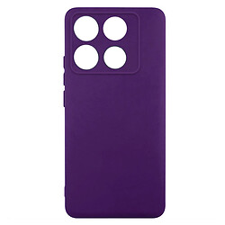Чехол (накладка) Infinix Note 40 Pro, GETMAN Liquid Silk, Dark Purple, Фиолетовый