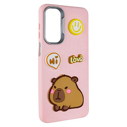 Чехол (накладка) Xiaomi Poco C61 / Redmi A3, Epik Leather Toys, Розовый
