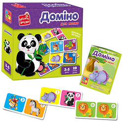 Гра розвиваюча з липучками "Доміно. Зоопарк", Vladi Toys