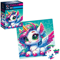 Пазлы "De.tail. Замечтанная единорожка", 64 детали, Vladi Toys