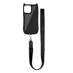 Чехол (накладка) Apple iPhone 12 / iPhone 12 Pro, GETMAN Cat, Черный