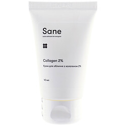 Крем для лица "Sane" с коллагеном 2%, 40 мл
