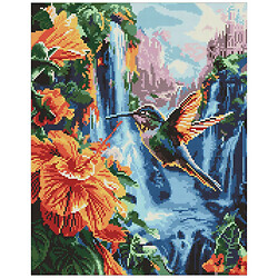 Алмазная мозаика "Тропическая птичка", 40х50 см, Ідейка